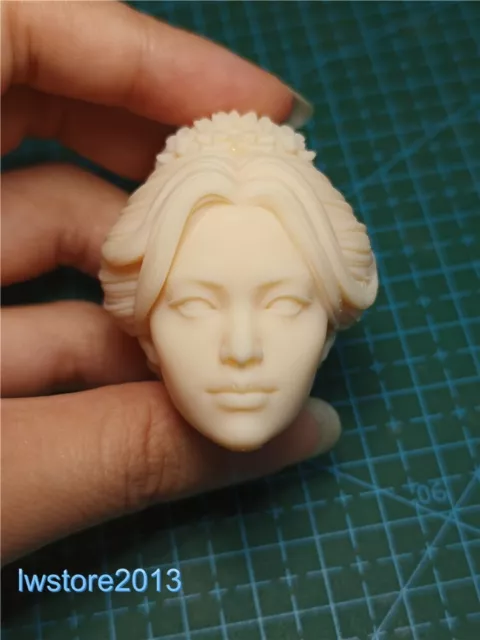 1:12 Ancient Beauty Girl Head Sculpt Carved For 6" Female Action Figure Body Toy