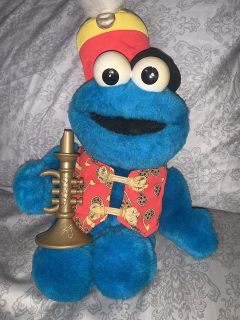 Trumpet Playing Cookie Monster, Sesame Street Muppets Fisher-Price Henson Mattel