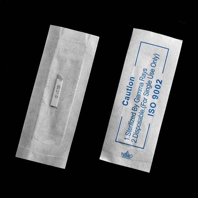 50 Pcs Disposable Sloped Eyebrow Set Eyebrow 3