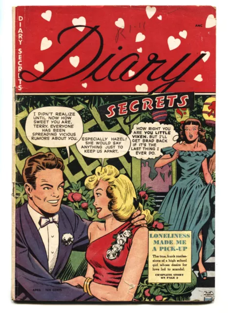 Blue Ribbon Comics #2 -Diary Secrets-MATT BAKER-Romance Golden-Age comic book