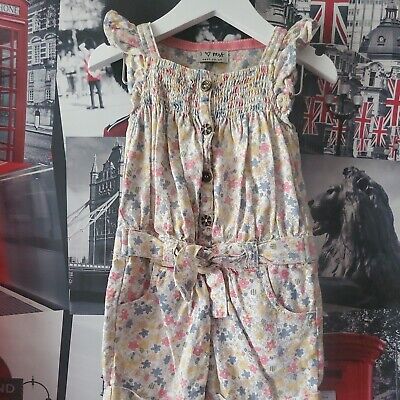 Girls Next Floral Print Shorts Jumpsuit/playsuit Age 1.5-2 years