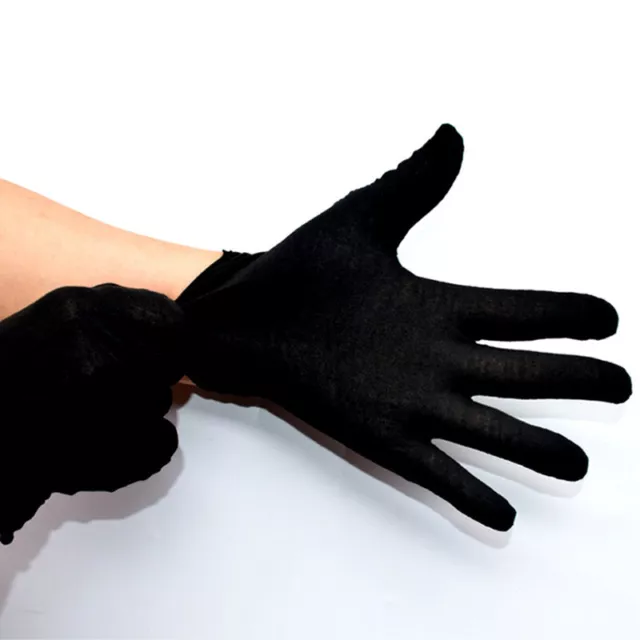 1 Pair Black Jewellery Gloves Show Etiquette Sunscreen Cotton Thin Work DrivinDH