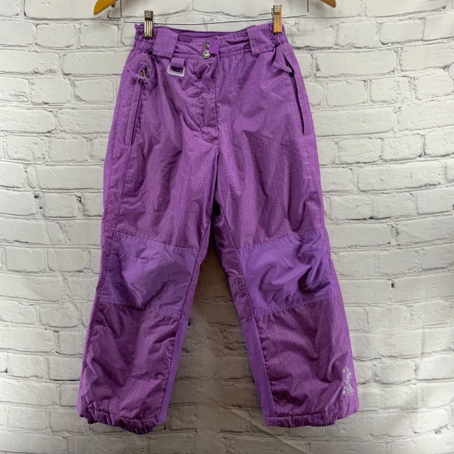 Weatherproof 32 Degrees Purple Ski Pants Snow Winter Girls Sz Small 7/8