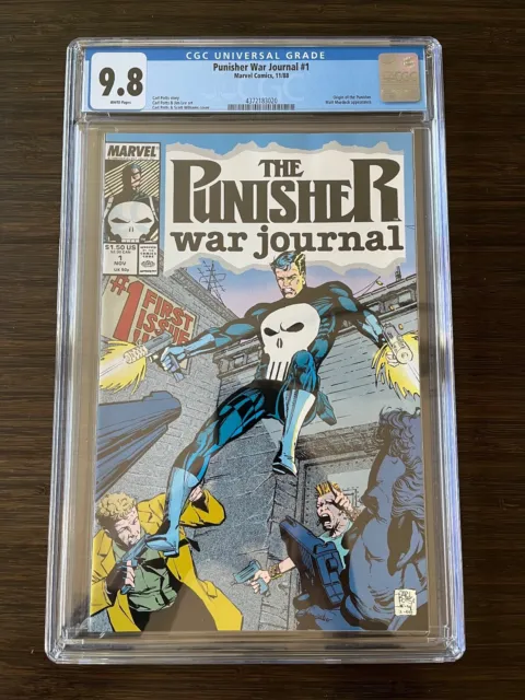 Punisher War Journal #1 Marvel Comics 1988 CGC 9.8 White Pages