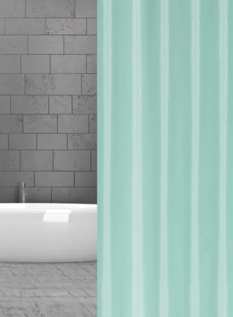 Rideau de Douche en Tissu Uni Menthe Aquamarine 120x200 CM Hôpital Turquoise