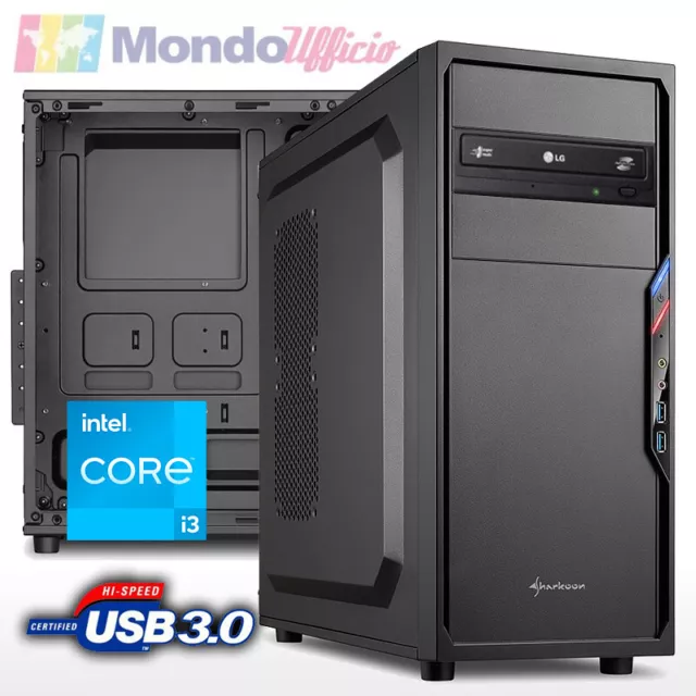 PC Computer Intel i3 12100 4,30 Ghz - Ram 16 GB DDR4 - Gigabyte H610 - USB 3.2