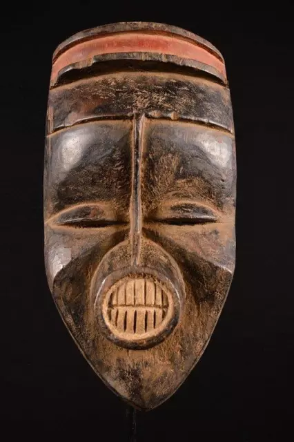 21377 African Old Suku Mask / Mask Dr Congo