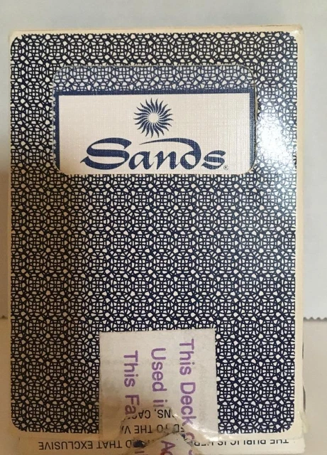 Sands Casino, Paulson Brand Playing Cards