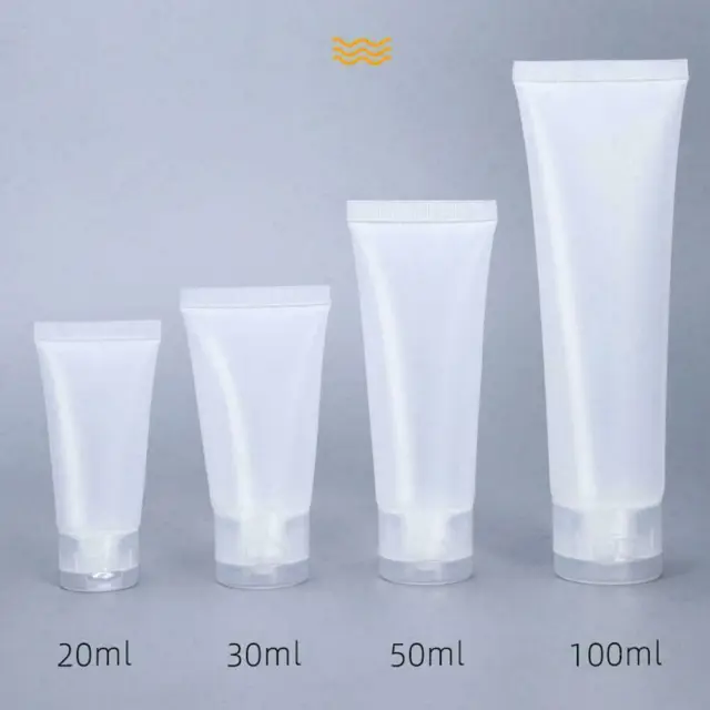 Flip Cap Empty Squeeze Cosmetic Tubes Plastic Travel Portable Bottles R6M0