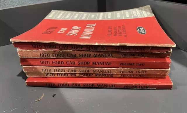 1970 Ford Car Shop Manual (5 Volume Set) - Licensed Reprint