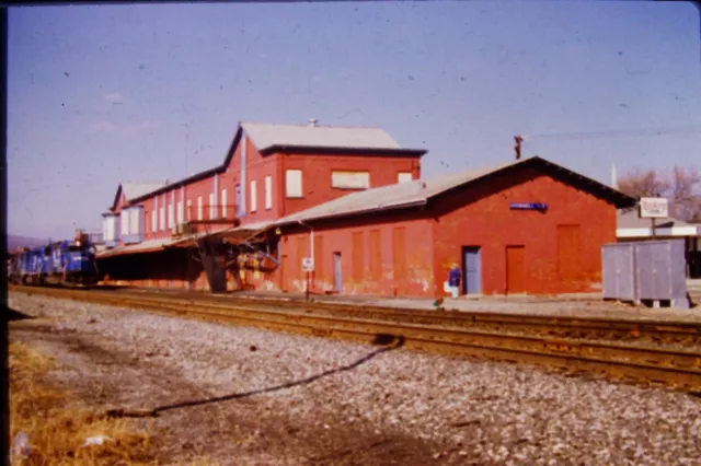 Kodachrome Original Slide Conrail Diesel Engine #6727 Hornell, NY (1991) #CC2195