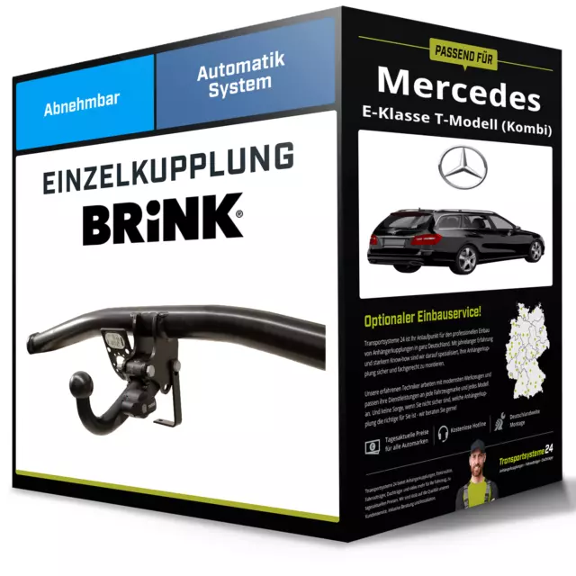 Abnehmbare Anhängerkupplung für MERCEDES E T-Modell 09- Typ S212 Brink NEU