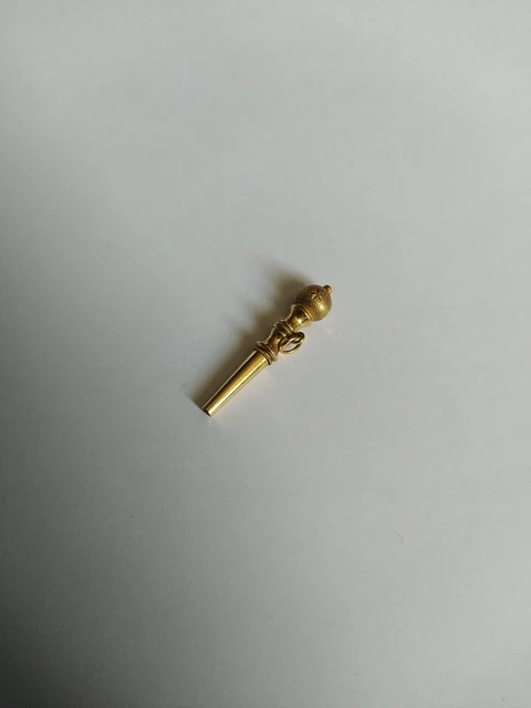 Clé De Montre Ancienne Avec Chaînette En Or - Poinçon Tête D'aigle, 8,10g