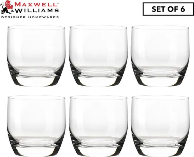 Set of 6 Maxwell and Williams 340mL Whisky Glasses