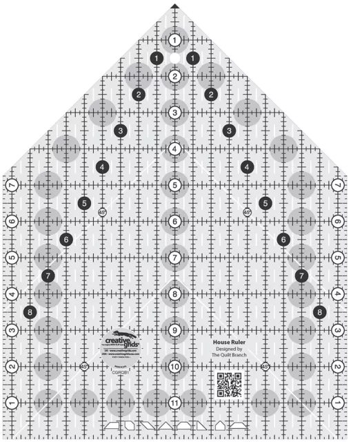 Creative Grids House Sewing and Quilting Ruler CGRQB1