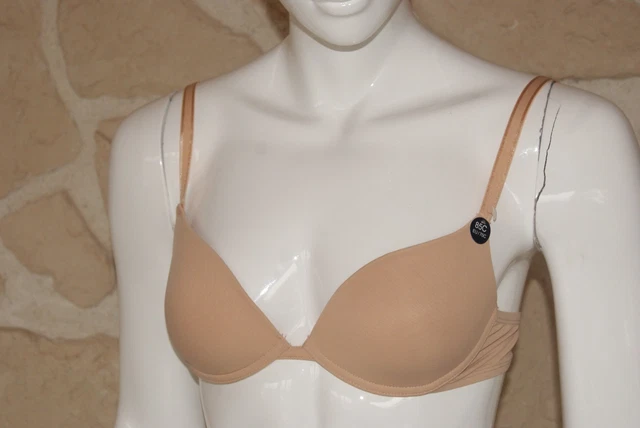 Soutien Gorge 95E Grande Taille Avec Armatures Dentelle Beige Beige