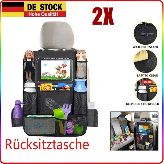 2 Stk Rückenlehnenschutz Auto Rücksitz Organizer für Kinder Kick-Matten-Schutz