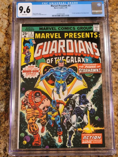 1976 Marvel Comics Marvel Presents 3 CGC 9.6. 1st Guardians of the Galaxy Solo