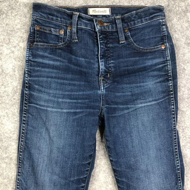 Madewell Jeans 10" High Riser Skinny Skinny Womens 26 Medium Wash Blue 2