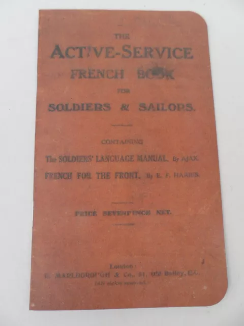 Active Soldiers French Book ~ For Soldiers & Sailors # Read Full Listing!!