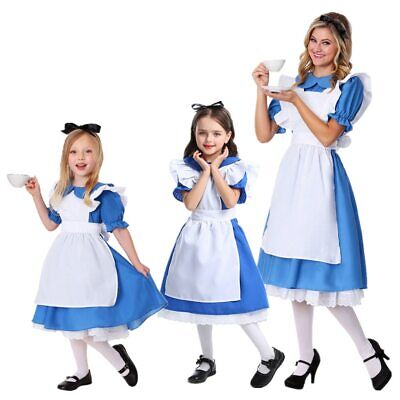 Alice nel paese delle meraviglie Bambine Costume Cameriera Lolita Cosplay Costume Adulto wom