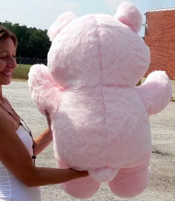 Giant Pink Teddy Bear 36 Inches Soft 3 Foot Teddybear Made in USA 3