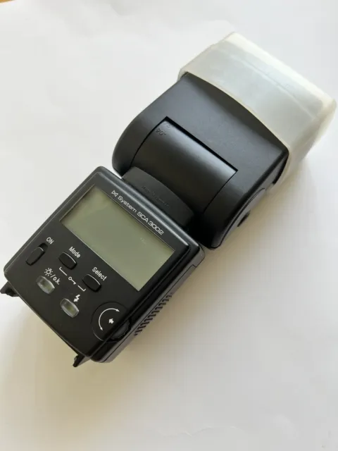 Metz 54 Mz-4 Camera Flash SCA3002 - CANON, Diffuser, Base, User Manual, As Is