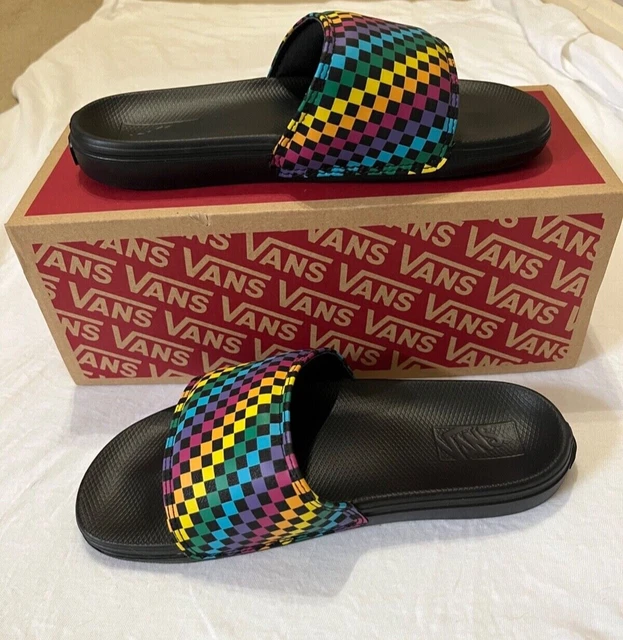 Vans Range Rainbow Mini Check Sandal Women’s Size 7 New in Box