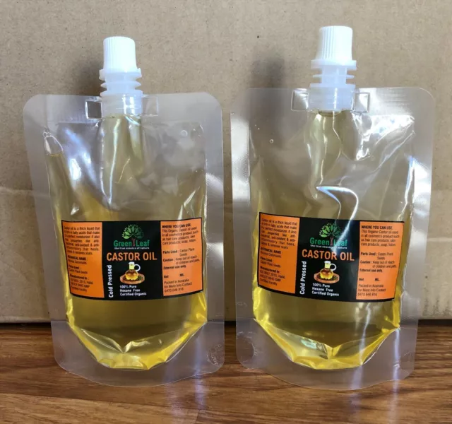 ✅Castor Oil Organic 100% Pure,cold pressed,Hexane Free 100ml  500ml 1000 ML✅ 2