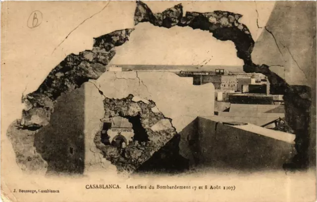 CPA AK CASABLANCA The Effects of the Bombardment Morocco (689760)