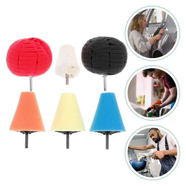 6 PCS/Set Wheel Hub Cleaning Buffing Disc Drill Mother Cushion 3