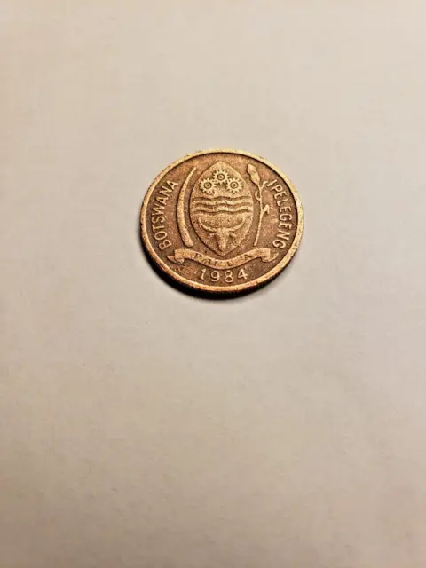 1984 Botswana 5 Thebe Coin