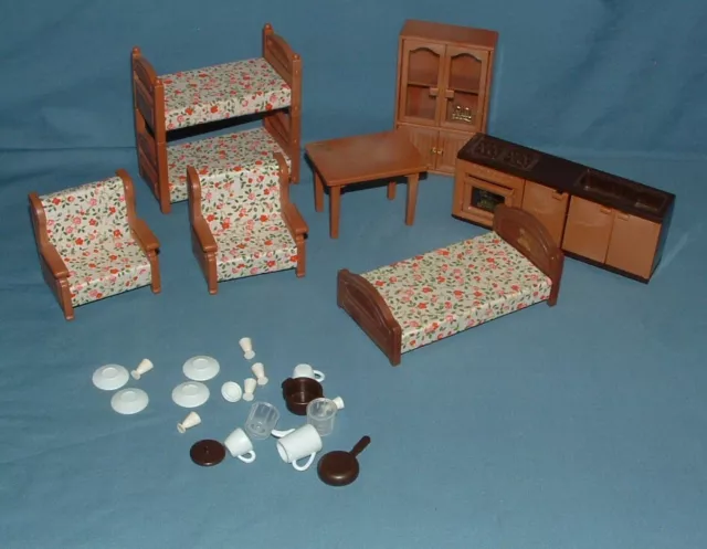 Maple Town Story Furniture & Accessories Lot - Bandai - Used
