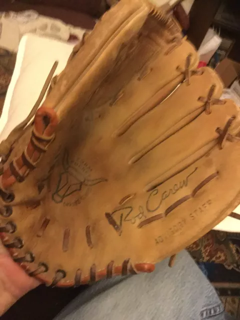 Spalding Rod Carew Advisory Staff Baseball Glove Mitt 42-5323 RH Vintage Leather