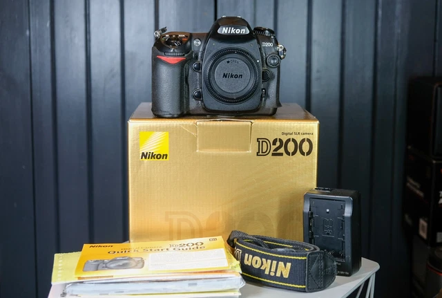 Nikon D200 SLR Digital Camera Body. Boxed with instructions, battery, 2GB card +
