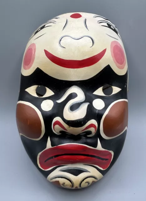 Genuine Chinese Opera Papier Mache Mask, Hand-Painted, a really good one