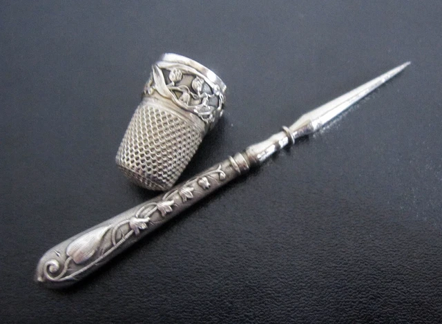 Broche Muguet Ancienne En Argent - Poinçon Sanglier - Très Bon état