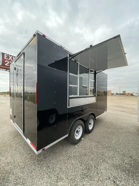 NEW 8X14 Enclosed Concession Food Trailer, 2 FRYERS & 2 BURNER, READY FOR PICKUP