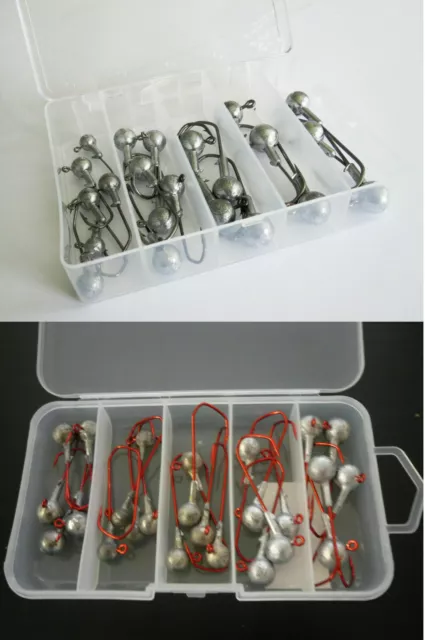 Jig Kopf Sortiment Jighead Hecht Zander Jigköpfe Rundkopf Jighaken VMC 5150RD