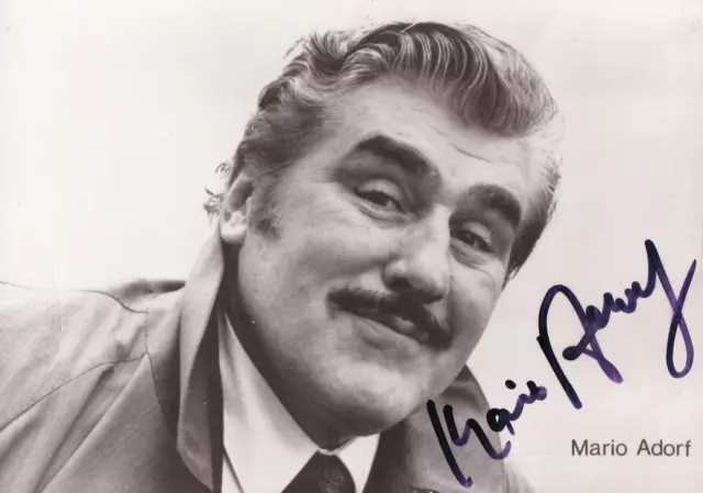 Autogramm - Mario Adorf
