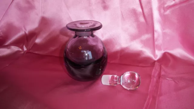 Joe Hamon Blown Glass Perfume Bottle Hamon Studio Modern Art Glass Decor 2