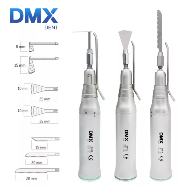 DMXDENT Dental Surgical Bone Saw Straight Handpiece 4:1/ 3.2:1 Reciprocation