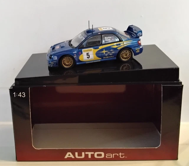 RALLYE 1/18 N° 37 SUBARU IMPREZA WRC 2001 R_BURNS SANS FASCICULE
