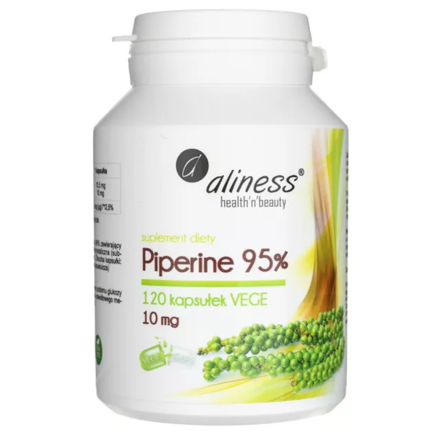 Aliness Piperine 95% 10 mg, 120 capsules