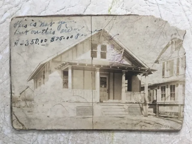 XXX RARE PHOTO 1914-1918  AFRICAN AMERICAN House For Sell Price & Info.