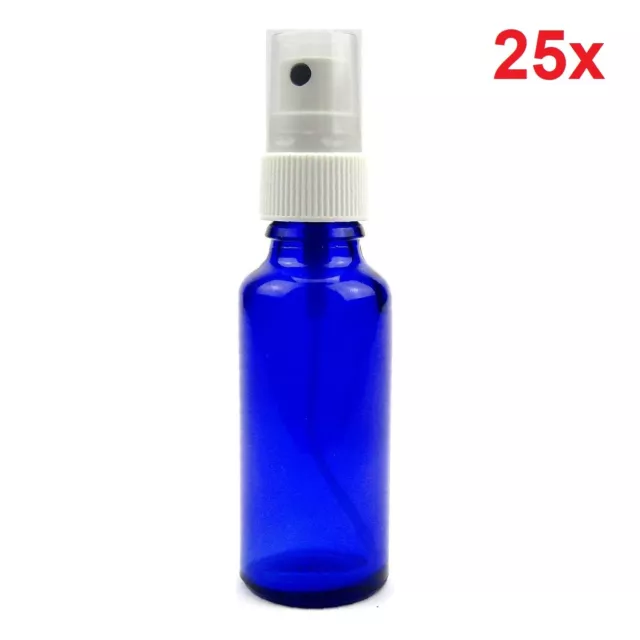 Sala Blauglasflasche DIN 18 Pumpzerstäuber Apothekerflasche 25 x 30 ml