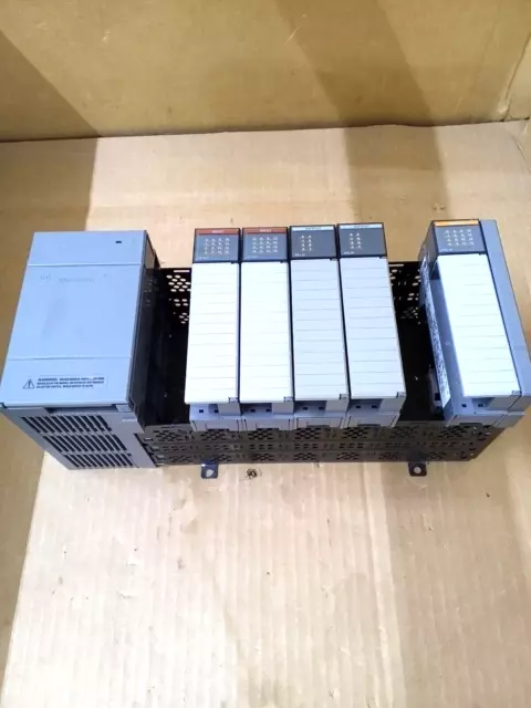 Allen Bradley 1746-P2 Ser C SLC 500 Power Supply 7 Slot Rack With Cards