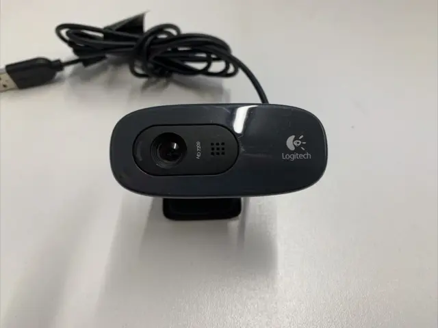 Logitech C270 HD Webcam 720p Logi V-U0018 Built-In Microphone USB Camera