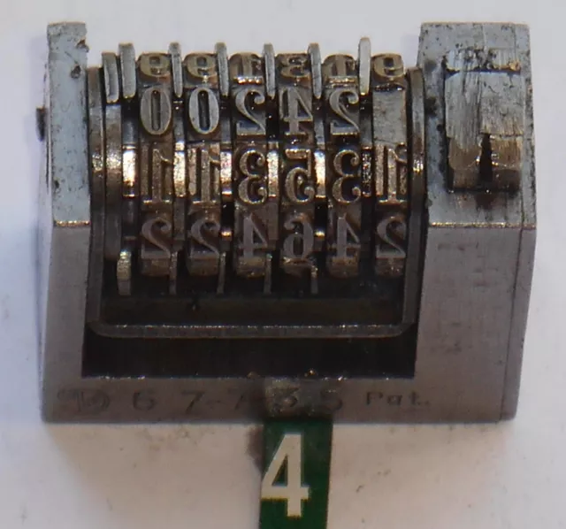 DOLD |  letterpress numbering machine | 4