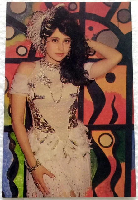 Carte postale rare de l'acteur de Bollywood Karisma Kapoor Carte postale